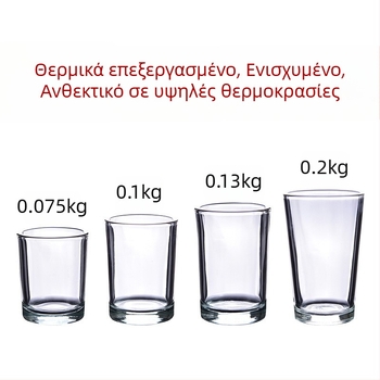 Σετ ποτηριών για αλκοολούχα από tempered γυαλί – απλός σχεδιασμός, χωρητικότητα 1000 ml και άνω