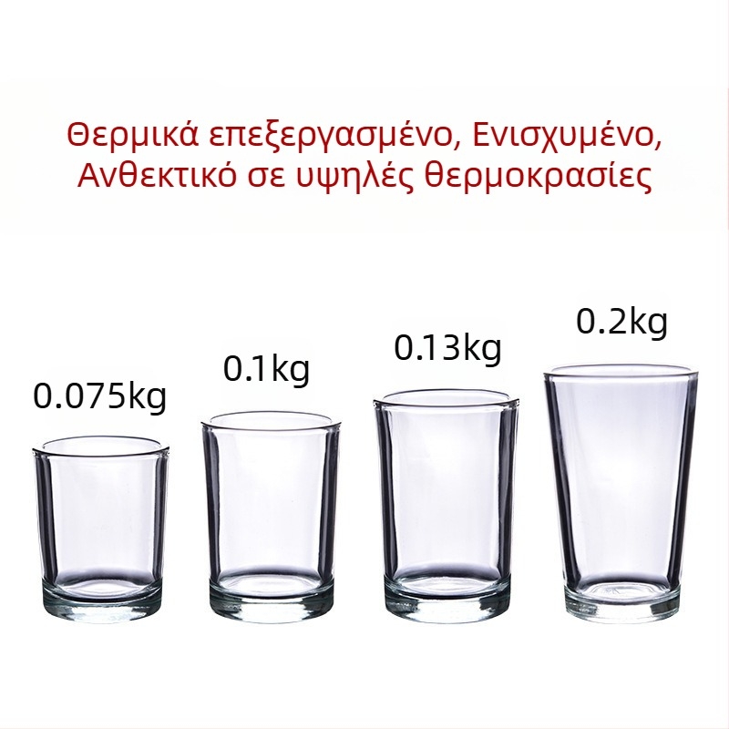 Σετ ποτηριών για αλκοολούχα από tempered γυαλί – απλός σχεδιασμός, χωρητικότητα 1000 ml και άνω