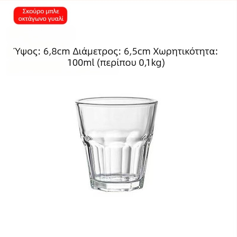 Σετ ποτηριών για αλκοολούχα από tempered γυαλί – απλός σχεδιασμός, χωρητικότητα 1000 ml και άνω