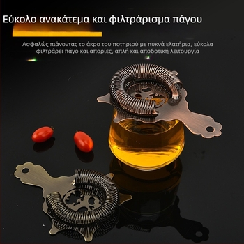Κοκτέιλ shaker με θέμα κρανίο και φίλτρο για πάγο (ανοξείδωτος χάλυβας; μοντέρνο μινιμαλιστικό σχέδιο; λανσαρίστηκε το 2011; βάρος 90 g)