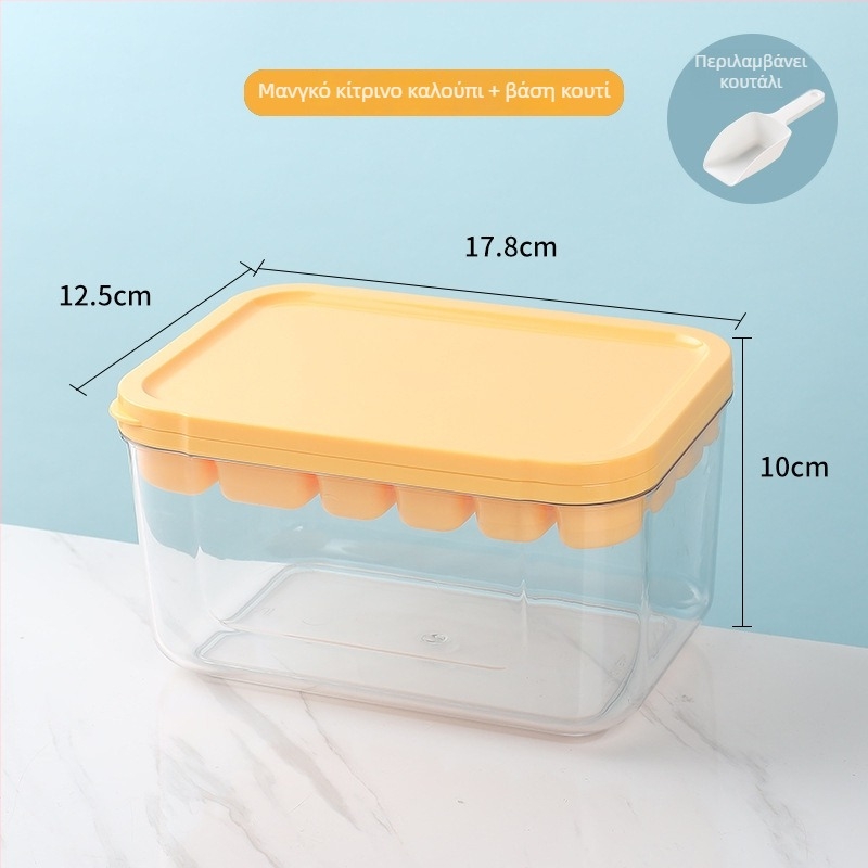 Σιλικονούχα φόρμα για κύβους πάγου – 6+16 χωρητικότητα, γρήγορο πάγωμα, εύκολη απομάκρυνση από τη φόρμα