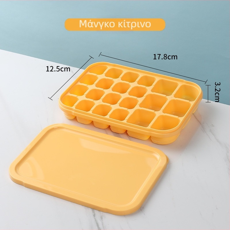 Σιλικονούχα φόρμα για κύβους πάγου – 6+16 χωρητικότητα, γρήγορο πάγωμα, εύκολη απομάκρυνση από τη φόρμα