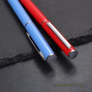 Μεταλλικό περιστρεφόμενο στυλό ballpoint με παχύ σώμα, επιχειρηματικό δώρο