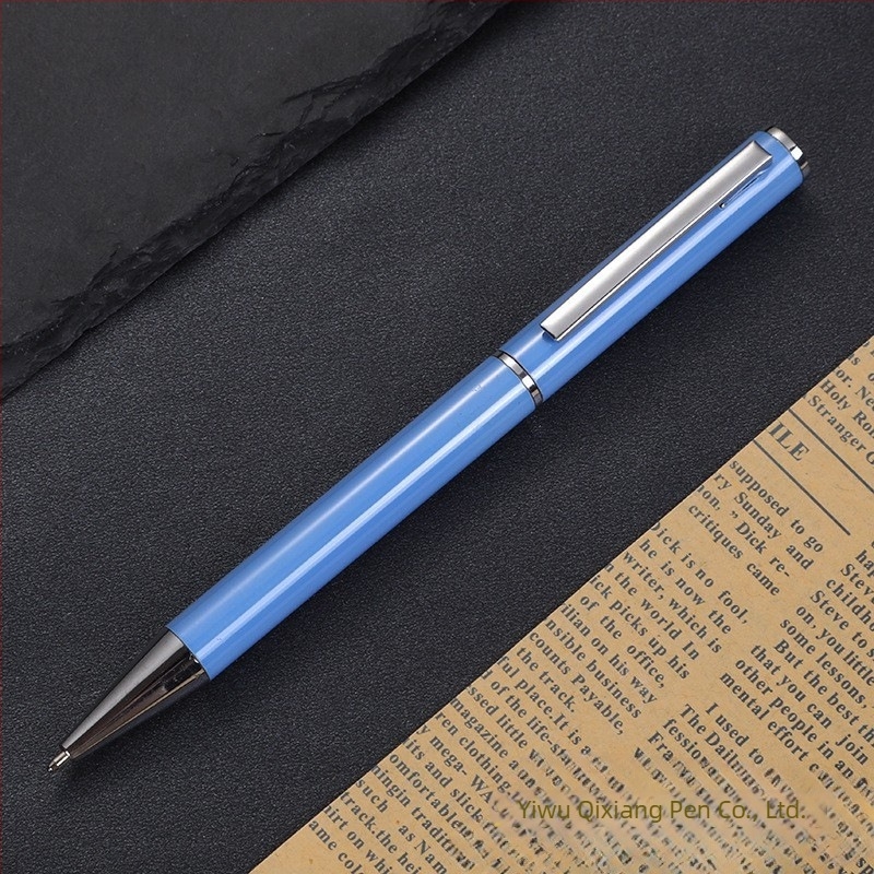 Μεταλλικό περιστρεφόμενο στυλό ballpoint με παχύ σώμα, επιχειρηματικό δώρο