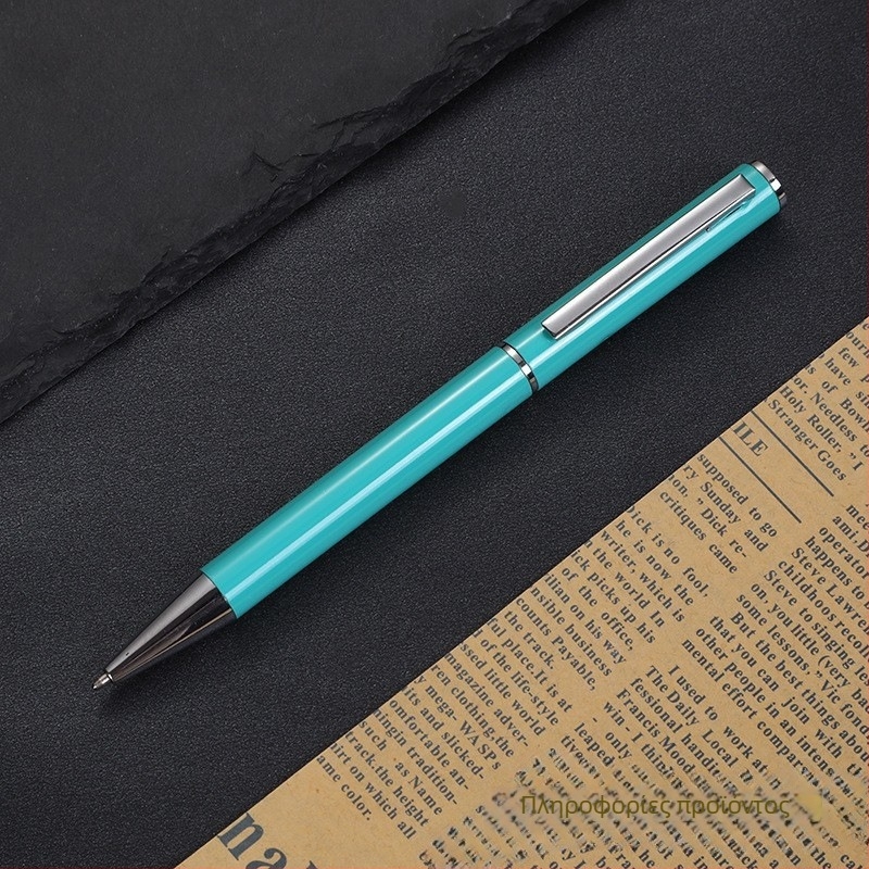 Μεταλλικό περιστρεφόμενο στυλό ballpoint με παχύ σώμα, επιχειρηματικό δώρο