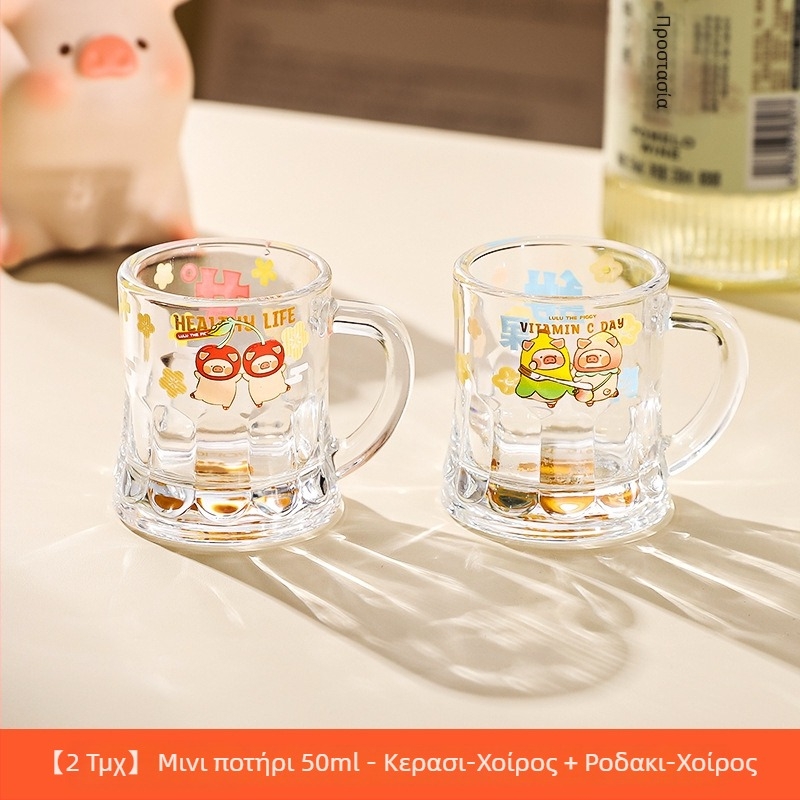 Συνεργασία Kawashimaya x Lulu Pig: Μίνι ποτήρι δοκιμής – γυάλινο ποτήρι κρασιού, χωρητικότητα άνω των 1000 ml; στυλ: μοντέρνος μινιμαλισμός, δώδεκα ζωδιακά σημάδια; 1 τεμάχιο; κουτί δώρου