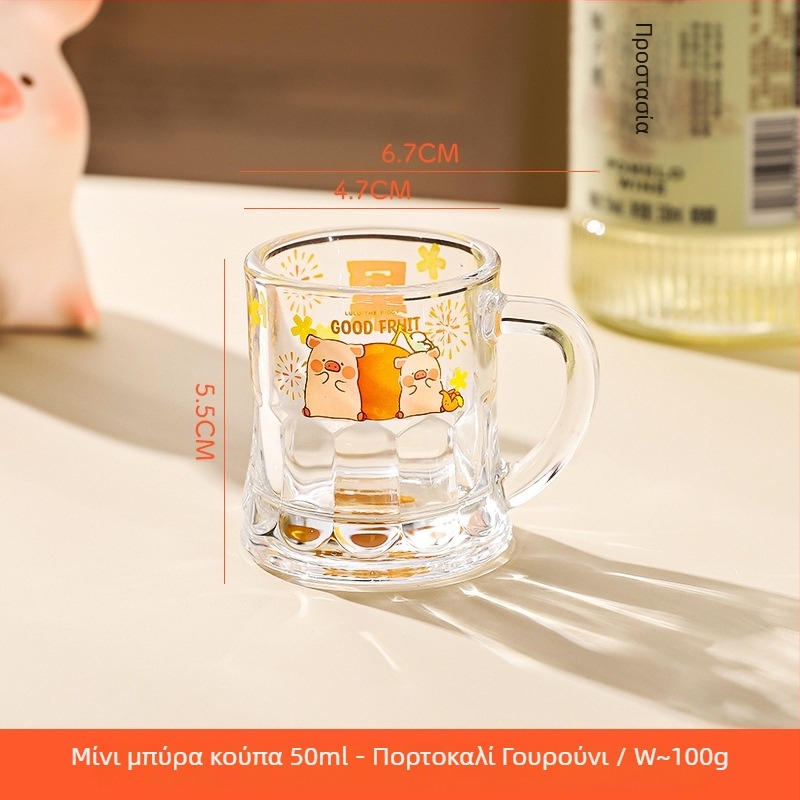 Συνεργασία Kawashimaya x Lulu Pig: Μίνι ποτήρι δοκιμής – γυάλινο ποτήρι κρασιού, χωρητικότητα άνω των 1000 ml; στυλ: μοντέρνος μινιμαλισμός, δώδεκα ζωδιακά σημάδια; 1 τεμάχιο; κουτί δώρου