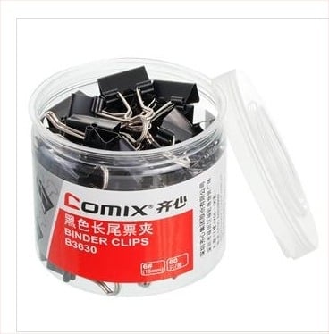 Qixin B3630 Μεταλλικό κλιπ μακριάς ουράς, συσκευασία 48 τεμάχια