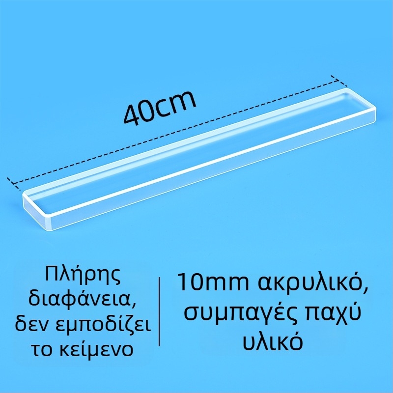 Κλιπ για λογαριασμούς με μακριά ουρά — διαφανές ακρυλικό πιεστήριο λογαριασμών, για μπαρ-πάγκο, μοντέλο 66040