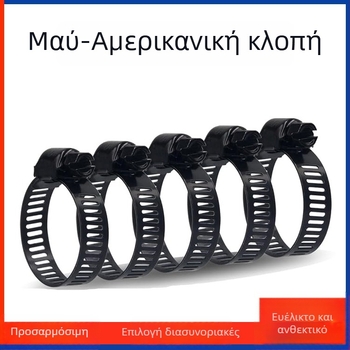 MY ανοξείδωτη γαλβανισμένη σφιγκτήρα σωλήνων με διασταυρούμενο δακτύλιο, ονομαστικός διάμετρος 12–89 mm, διάμετρος στερέωσης 6–300 mm