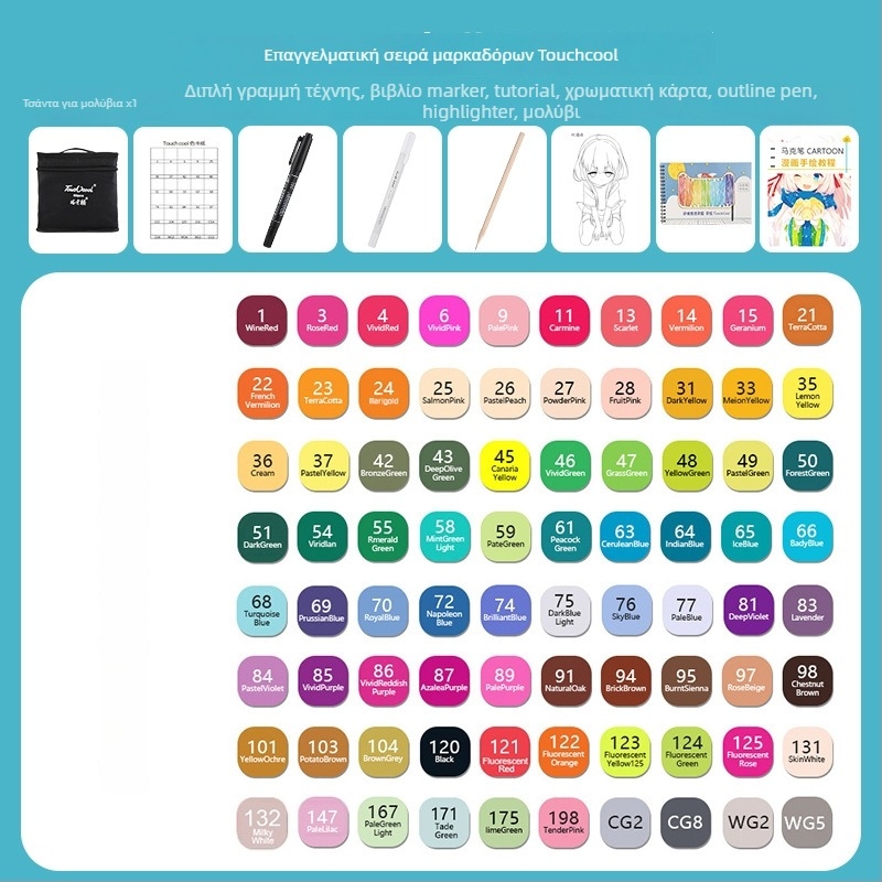 Μαρκαδόρος για μαθητές – για ζωγραφική, σχέδιο και γραφή (Touch Young)