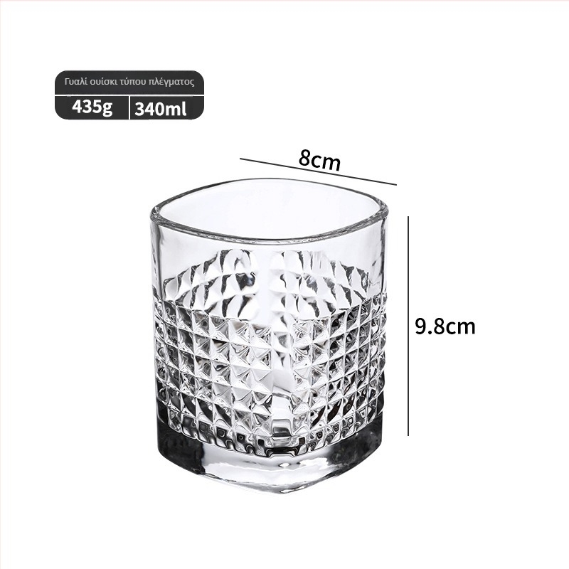 Σετ ποτηριών ουίσκι και μπύρας, 300–400 ml, μοντέρνο ευρωπαϊκό στυλ γυαλιού
