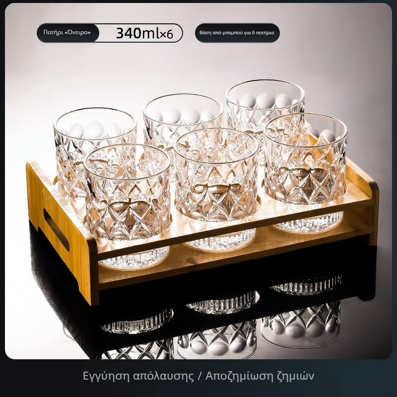 Σετ ποτηριών ουίσκι και μπύρας, 300–400 ml, μοντέρνο ευρωπαϊκό στυλ γυαλιού