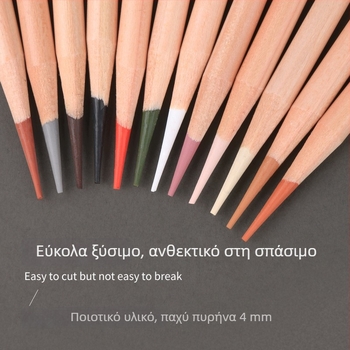 Σετ 24 ανθρακικών μολυβιών για επαγγελματικές σκιαγραφίες – για μαθητές τέχνης, ξύλινο σώμα, σκληρότητα 2B, βασική συσκευασία, κωδικός προϊόντος G-09606