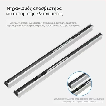 Αλουμινένιος εξοπλισμός πόρτας συρόμενης χωρίς οδηγό – Vishunda OEM, μέγιστο φορτίο 80 kg, εμβέλεια 800–1200 mm