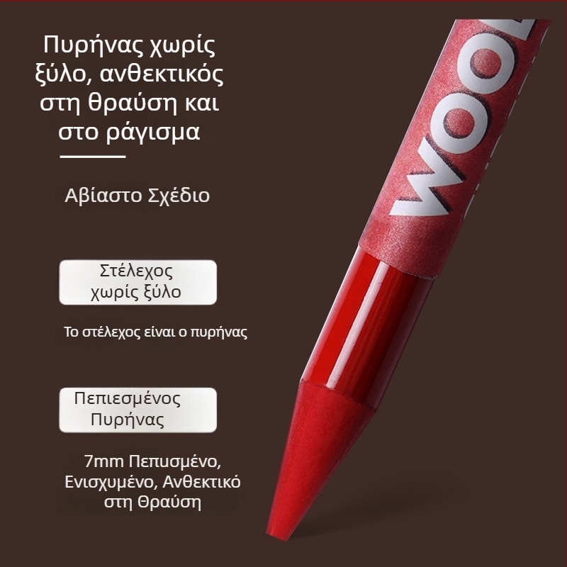 Σετ χρωματικών μολυβιών άνθρακα χωρίς ξύλο, με πλήρη πυρήνα, για πορτρέτα – φοιτητές Καλών Τεχνών