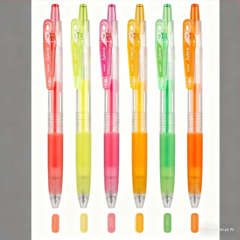 Στυλό gel PILOT LJU-10F, με μηχανισμό πάτησης, πλαστικό σώμα, μοντέλο LJU-10F