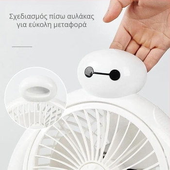 Μίνι USB επιτραπέζιος ανεμιστήρας με καρτούν σχέδιο — φορητός, εξοικονόμηση ενέργειας, 3 λεπίδες, κατάλληλος για φοιτητικές εστίες και γραφείο