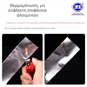 Ταινία αλουμινιοφύλλου - υψηλή θερμοκρασιακή αντοχή, αγώγιμη και αντιστατική, πάχος 0,05–0,2 mm, φιλμ αλουμινίου, για μπαταρίες κινητών, οθόνες και συμπιεστές κλιματισμού