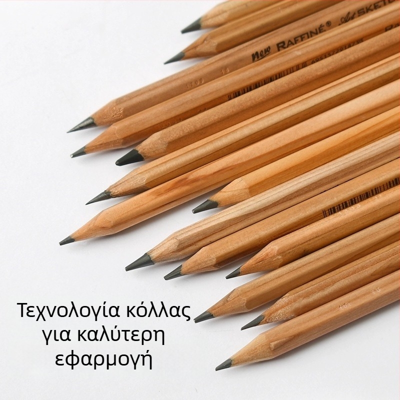 Marco 7001 Ξύλινο μολύβι σκίτσων — μαλακό γραφίτης, σκληρότητα HB έως 8B