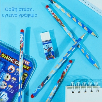 Μολύβι με τριγωνική λαβή για παιδιά, ξύλινο σώμα, Zhuoyi Stationery SM-164/ZY3210-1