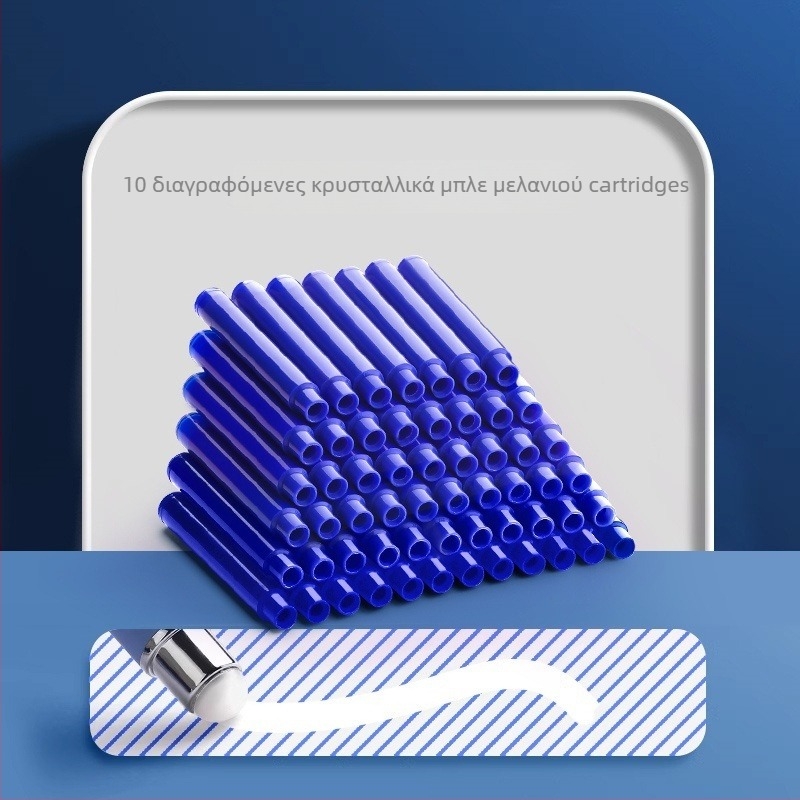 Διαγραφόμενο στυλό για μαθητές τρίτης τάξης, με εναλλάξιμο θήκη μελανιού, εξάσκηση γραφής για παιδιά, σκληρή γόμα και σετ διαγραφέων, μεταλλικό περίβλημα, μοντέλο Q29, Kuailiwen
