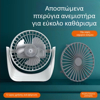 Μικρός επιτραπέζιος ανεμιστήρας USB για γραφείο, φοιτητική εστία ή σπίτι, εξαιρετικά ήσυχος