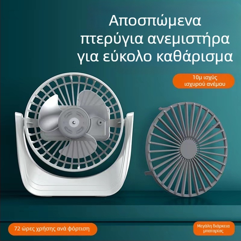 Μικρός επιτραπέζιος ανεμιστήρας USB για γραφείο, φοιτητική εστία ή σπίτι, εξαιρετικά ήσυχος