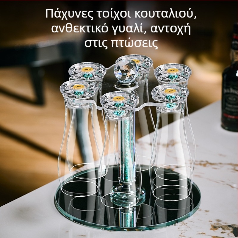 Ποτήρι μπύρας για εμπορική χρήση, παχυσμένο σχέδιο, γυάλινο ποτήρι μεγάλής χωρητικότητας, περιστρεφόμενη βάση για ποτήρια