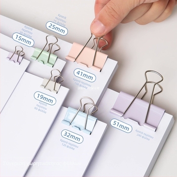 Μεταλλικό κλιπ σημειώσεων για γραφείο – κλιπ εγγράφων, αποθήκευση σημειώσεων