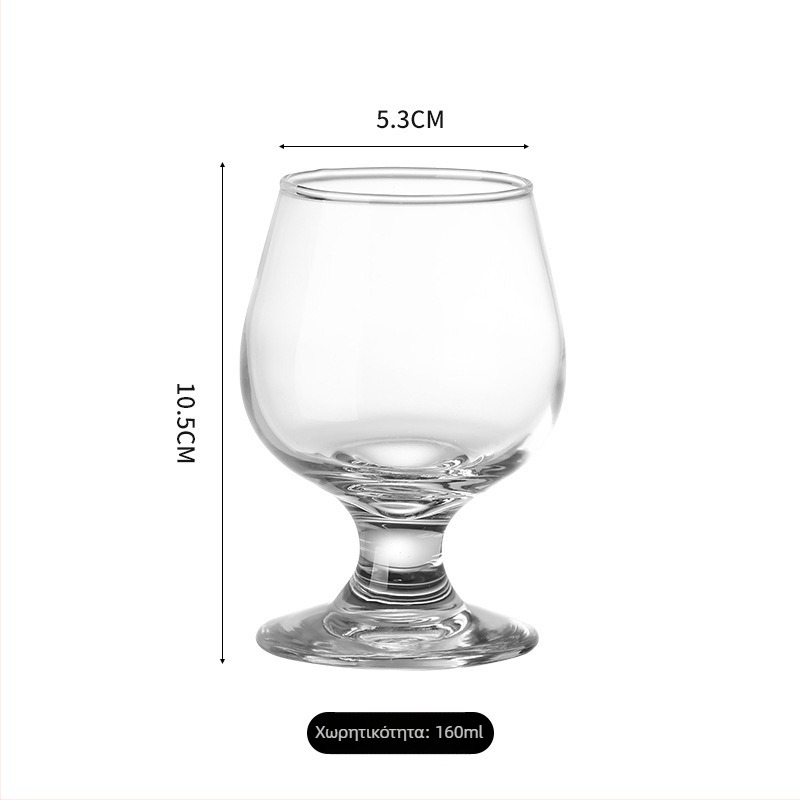 Γυάλινο ποτήρι κρασιού, χωρητικότητα 101-200 ml, απλό στυλ