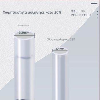 Long-standing αναπλήρωση για στυλό κλικ 0,5 мм, συμβατό με U9/U17/U20, πλαστικό, σε κουτί