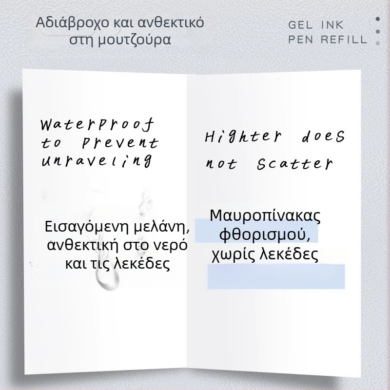 Long-standing αναπλήρωση για στυλό κλικ 0,5 мм, συμβατό με U9/U17/U20, πλαστικό, σε κουτί