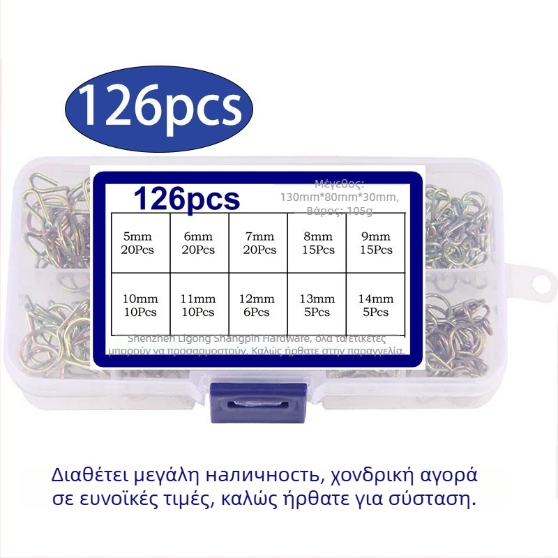 Σετ σφιγκτήρων για σωλήνες με χειροκίνητο σφίξιμο, μονή συρμάτινη από ατσάλι, Τύπος 1; Ονομαστικός διάμετρος 26 mm; Διάμετρος στερέωσης 25 mm; Εμβέλεια εφαρμογής 1
