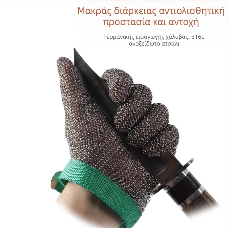 Γάντια αντικοπής με ενίσχυση από χάλυβα, παχύτερα για βαριά βιομηχανική χρήση