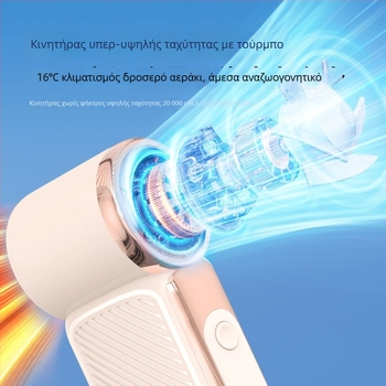 Μίνι φορητός ανεμιστήρας USB επαναφορτιζόμενος, μακρά διάρκεια μπαταρίας, 5 λεπίδες, φορητός, χαμηλός θόρυβος