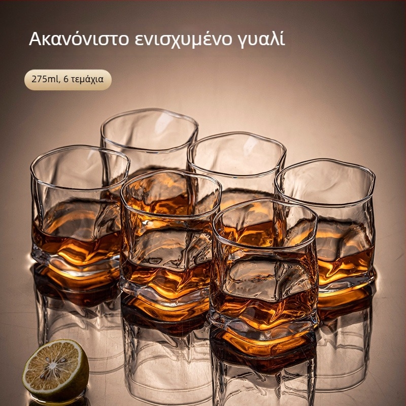 Σετ ποτηριών ουίσκι - γυαλί, 401–500 ml, 6–10 τεμάχια, μοντέρνο απλό στυλ, χαρτονένιο κουτί