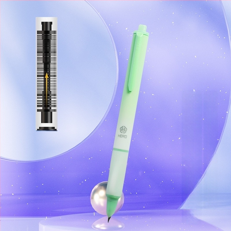 Πένα με μελάνι Hero 1355A για μαθητές 3ης–4ης τάξης (Μάρκα: Hero; Άκρη: Ιριδίου; Σύστημα παροχής μελανιού: σακος μελανιού; Σώμα: Πλαστικό; Μέγεθος ακίδας: 0,38 mm)