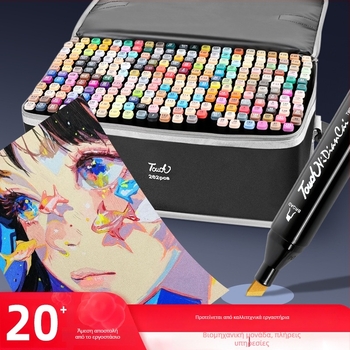 Touch Mark Σετ μαρκαδόρων διπλής άκρης – με μελάνι σε βάση λαδιού, βασική συσκευασία