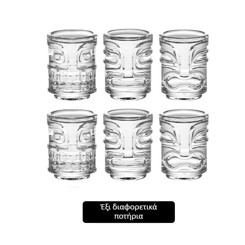Barx Ποτήρι Κοκτέιλ 301–400 ml, γυάλινο, μοντέρνο μινιμαλιστικό στυλ με κατακόρυφες ρίγες