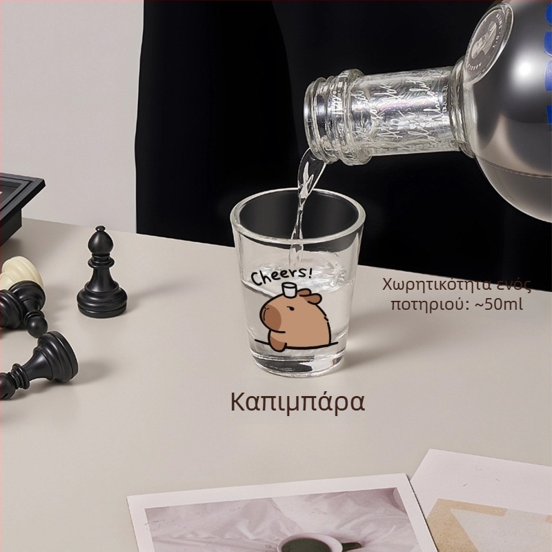 Σετ ποτηριών κρασιού, 4 τεμάχια με σχέδιο κουτάβι και γάτας, γυαλί σόδα-λίμη, χωρητικότητα 1–100 ml, φρέσκο και γλυκό στυλ, δυνατότητα εκτύπωσης λογοτύπου