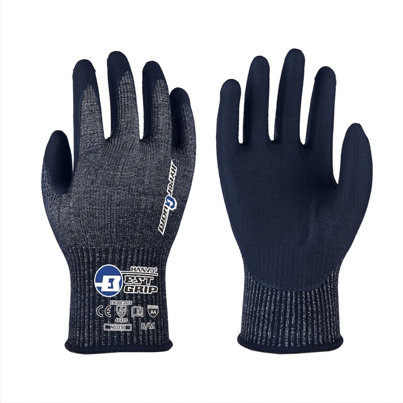 Γάντια από δέρμα αγελάδας με ατσάλινο σύρμα – αντιολισθητικά, ανθεκτικά στην κοπή, ανθεκτικά στη διάτρηση, ανθεκτικά στη φθορά, Προστασία επιπέδου 5