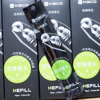 Kaco Αναπληρωτικό μελάνι για στυλό υπογραφής, 0,5 mm άκρη, αντικαταστάσιμος πυρήνας, συσκευασμένο σε κουτί