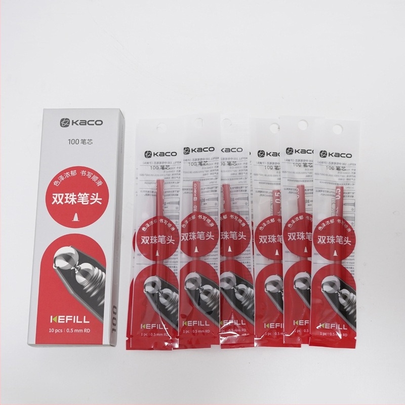 Kaco Αναπληρωτικό μελάνι για στυλό υπογραφής, 0,5 mm άκρη, αντικαταστάσιμος πυρήνας, συσκευασμένο σε κουτί