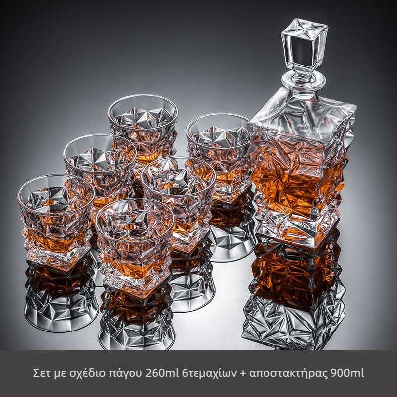 Σετ ποτηριών κρασιού, premium ρετρό στιλ, χωρητικότητα 201-300 ml, 6-10 τεμάχια, μάρκα Cristalglass/gatas
