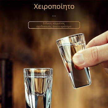 Σετ ποτηριών για πνεύματα από κρύσταλλο, μοντέρνο μινιμαλιστικό στυλ, 3 τεμάχια, χωρητικότητα 1-100 ml