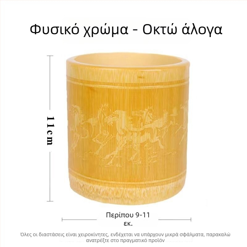Θήκη στυλό από μπαμπού, στρογγυλό σχήμα, με λογότυπο εκτυπωμένο, διατίθεται προσαρμογή, αδειοδοτημένη ιδιωτική ετικέτα
