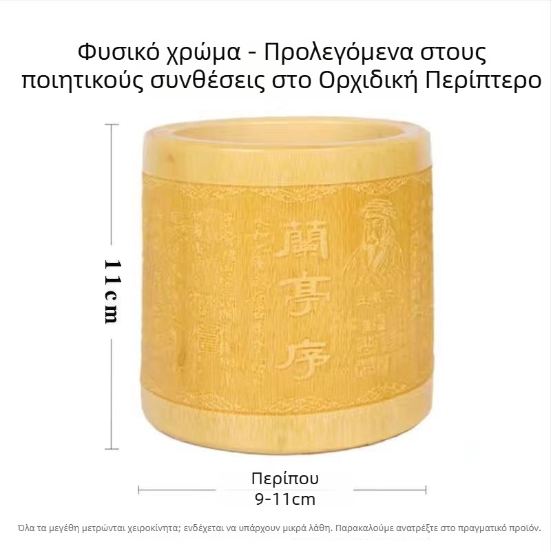 Θήκη στυλό από μπαμπού, στρογγυλό σχήμα, με λογότυπο εκτυπωμένο, διατίθεται προσαρμογή, αδειοδοτημένη ιδιωτική ετικέτα
