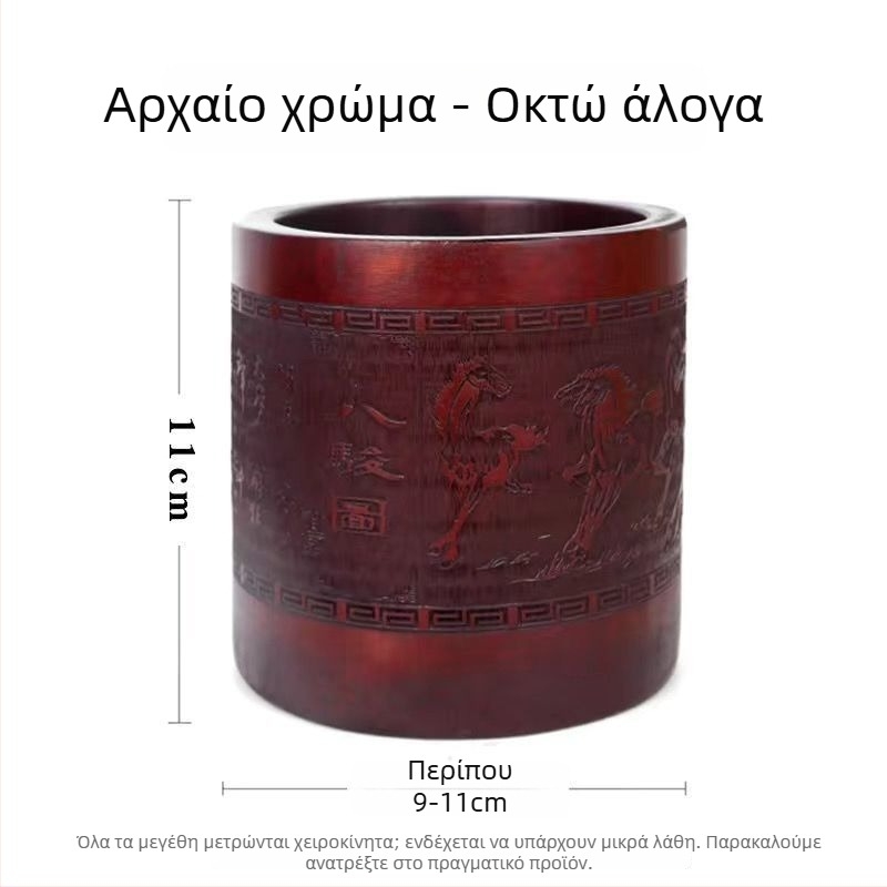 Θήκη στυλό από μπαμπού, στρογγυλό σχήμα, με λογότυπο εκτυπωμένο, διατίθεται προσαρμογή, αδειοδοτημένη ιδιωτική ετικέτα