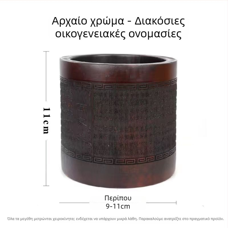 Θήκη στυλό από μπαμπού, στρογγυλό σχήμα, με λογότυπο εκτυπωμένο, διατίθεται προσαρμογή, αδειοδοτημένη ιδιωτική ετικέτα